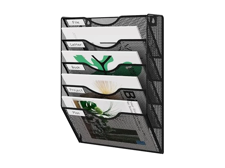 Wall File Organizer 5 Tier Hanging