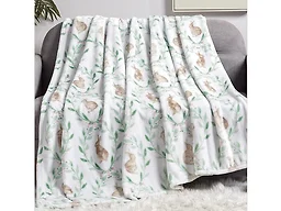 Luxury Home JAS- THROW Luxurious Micro Plush Throw Bl