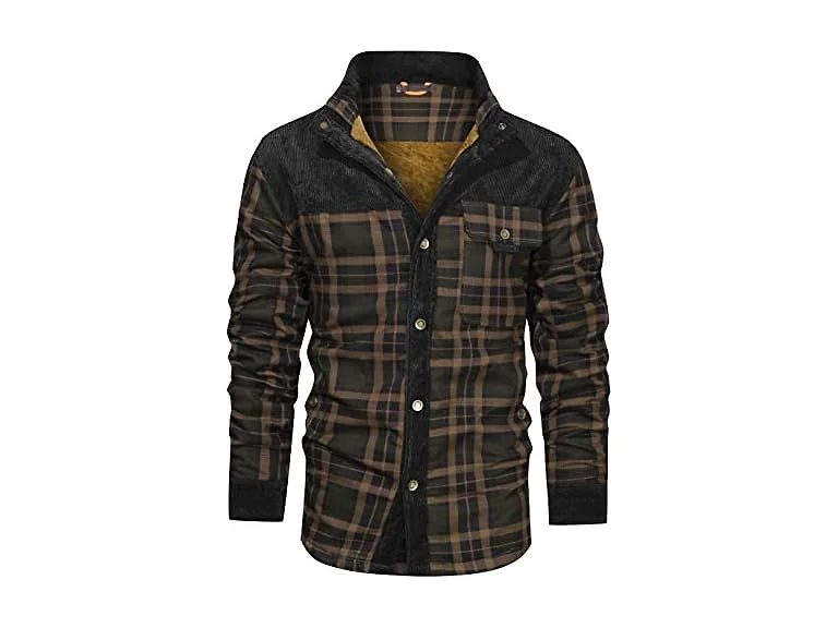 Chouyatou Men (S) Winter Thick Fuzzy Sherpa Jacket