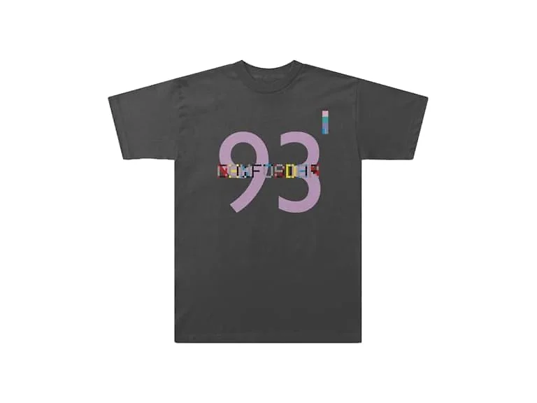 New Order Women (L) T-shirt Charcoal Grey
