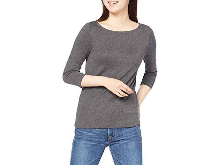 Amazon Essentials Women (S) T-shirt Charcoal Heath