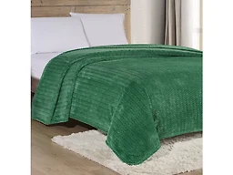 Chevron Braided Micro Plush Blanket