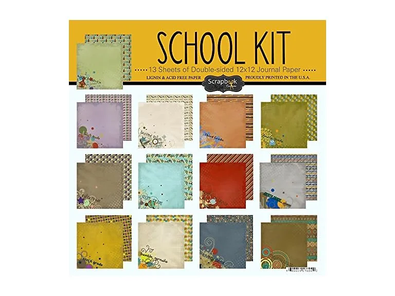 Scrapbook Customs 17604 School Scrapbook Kit