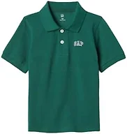 GAP Boys' Short Sleeve Polo Shirt, Balsam Tree, 6-12 Months