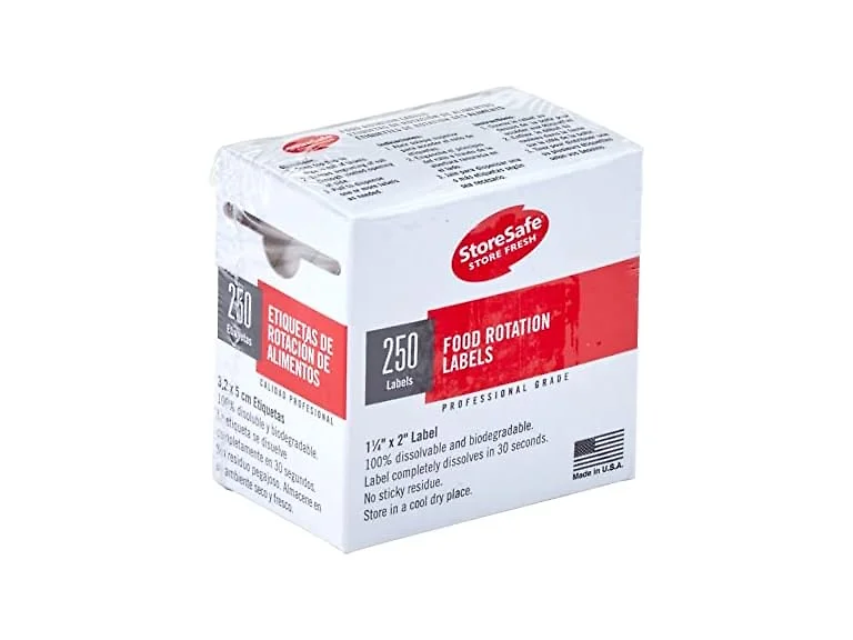 Cambro 1252SLB250 Dissolvable Labels