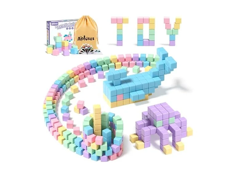 Apluses 32-Piece Magnetic Building Cubes
