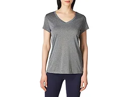 Hanes Women's Sport Performance V-Neck Tee, Ebony Heather, X-Large