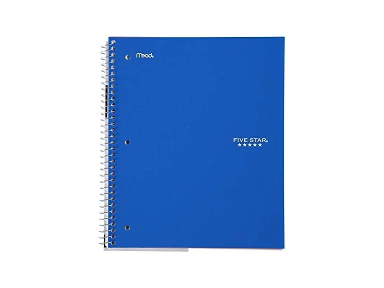 Five Star Spiral Notebooks, 1 Subject