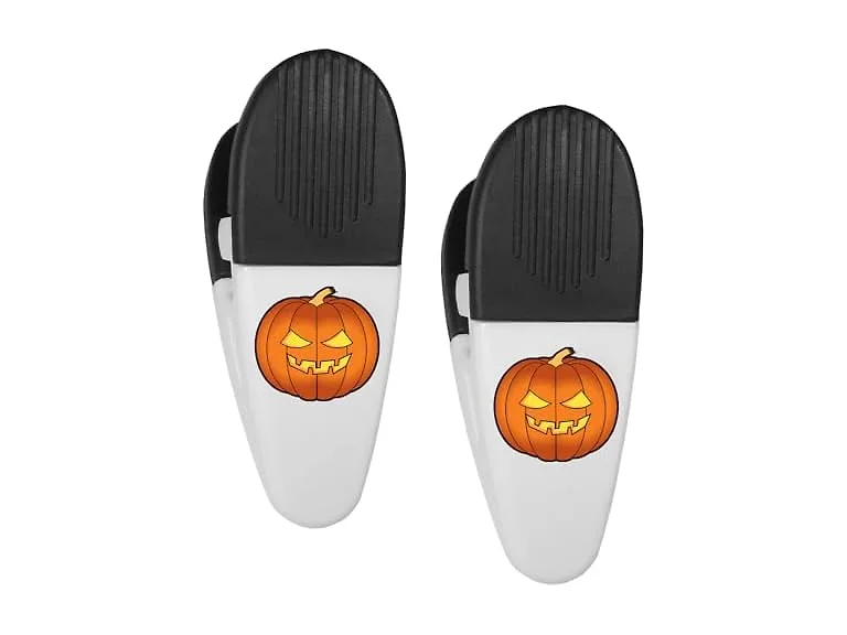 Siskiyou Jack O'lantern Mini Chip Clip Magnets, 2 pk