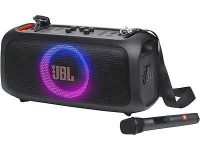 JBL PartyBox On-The-Go Essential Portable Party Speaker with Wireless Mic (Grade A Refurbished)