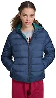 Champion Women's Quilted Hooded Packable Puffer, Navy, Small