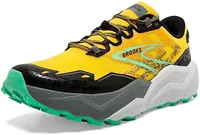 Brooks Caldera 7 Men's Shoes Lemon Chrome/Black/Springbud Size 12