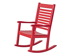 Shine Company 4337CP Modern Wooden Rocking Chair Chili Pep
