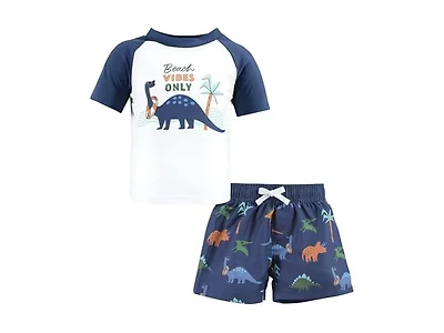 Hudson Baby Unisex Baby Swim Rashguard Set