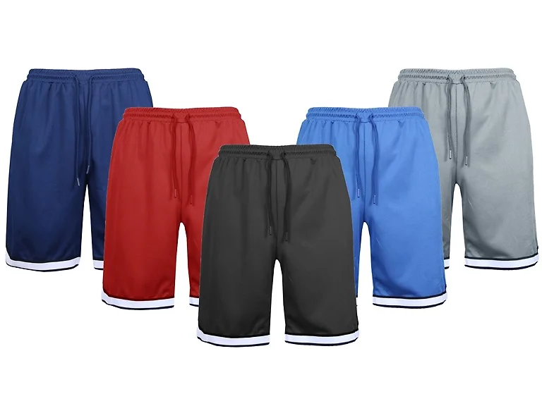 5Pk Mens Performance Mesh Shorts (S-3XL)