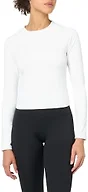 GGOV Womens Long Sleeve Crop Workout Tops Yoga Cropped Top Gym Shirts Athletic Clothes Slim Fit xWhite