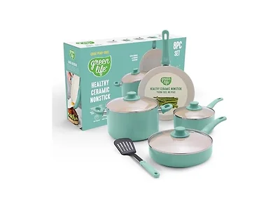 GreenLife Piece Nonstick Cookware Set