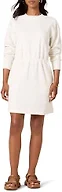 Amazon Essentials Women's Long Sleeve Sweatshirt Dress, Eggshell White, Medium