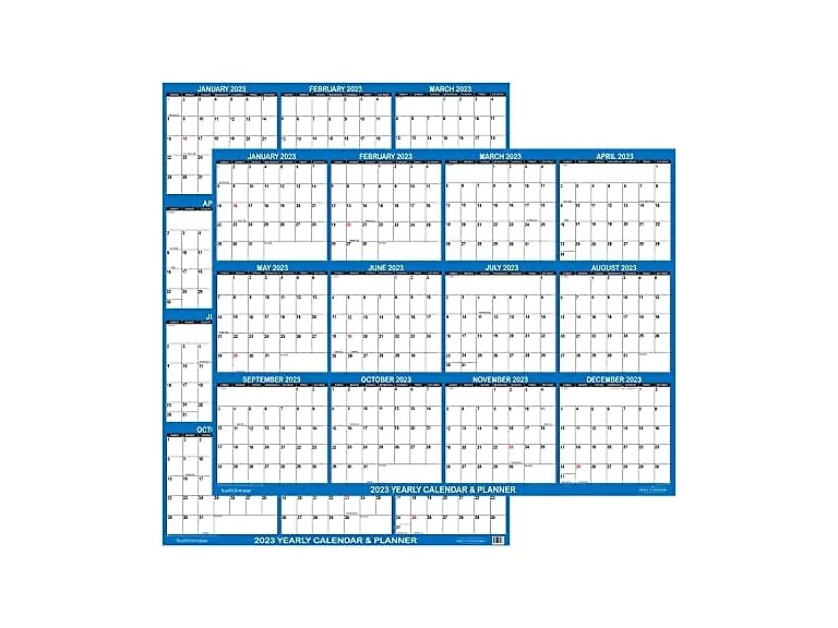 Swiftmaps 32" x 48" SwiftGlimpse 2023 Wall Planne