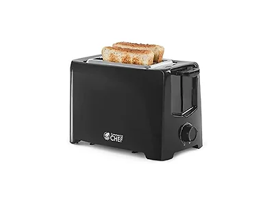 Commercial Chef 2 Slice Toaster, Black