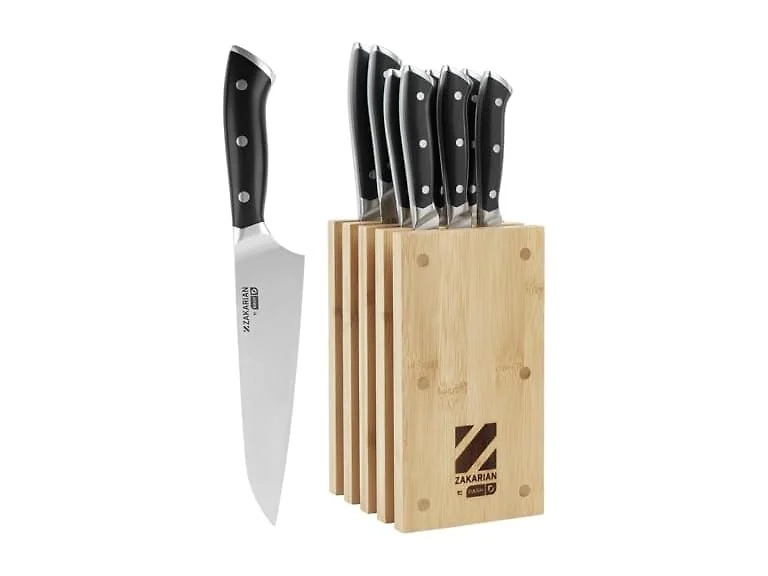 DASH Zakarian by DASH 11-Piece German Steel Kitchen Knife Set