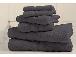 Bibb Home 4241 6-Piece Zero Twist Cotton Towel Set Gr
