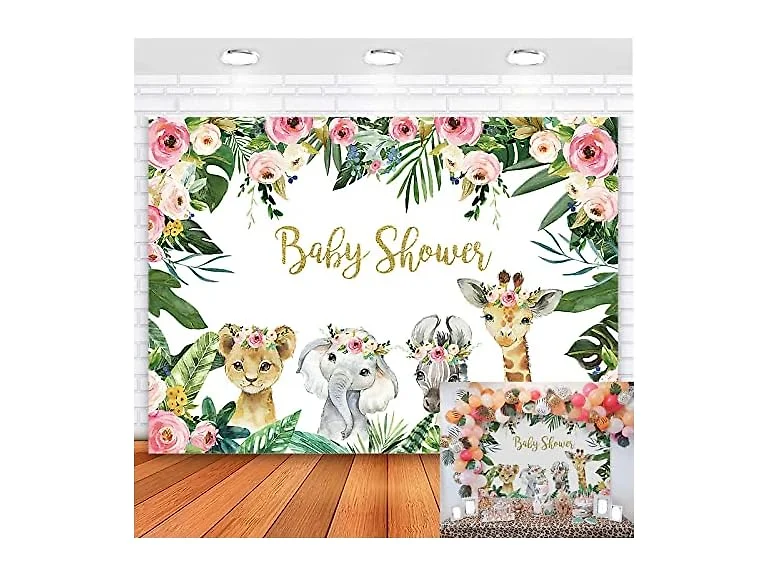 Mocsicka Safari Baby Shower Backdrop