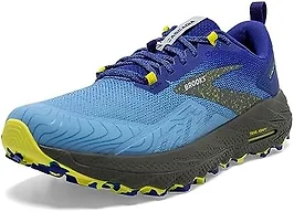 Brooks Cascadia 17 Men's Shoes, Blue/Surf the Web/Sulphur, 7