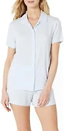 Amazon Essentials x Sofia Grainge Women's Mommy and Me Short Sleeve Pajama Set, Light Blue, X-Small