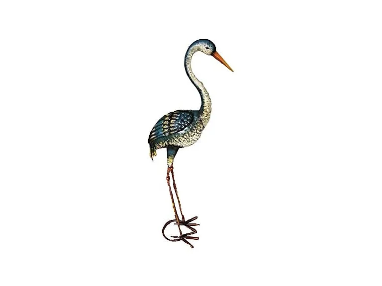 Santa's Workshop 43" Iron Blue Heron