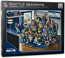 YouTheFan NFL Seattle Seahawks Purebred Fans 500pc Puzzle - A Real Nailbiter