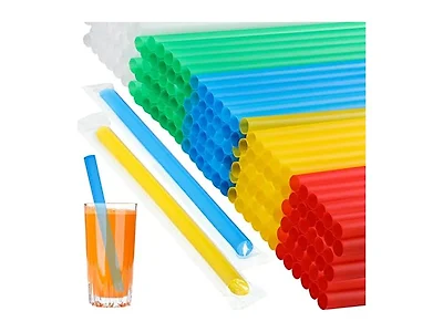 500 Pcs Multi Colors Jumbo Straws