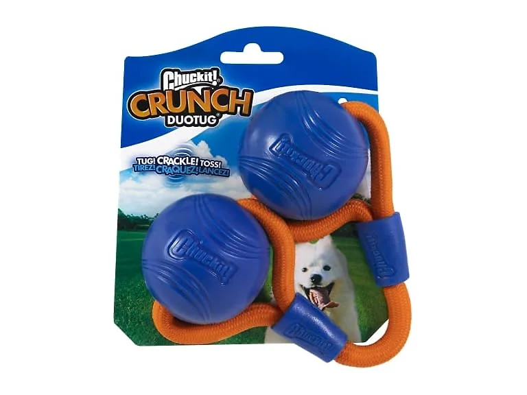 Chuckit! Crunch Ball Dog Toy, Medium, Duo Tug