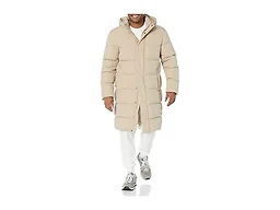 Amazon Essentials Men's Hooded Long Puffer Coat, Tan, XX-Large