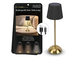 Bell + Howell NB-6578 Solar Wide Pleated Lamp - Black
