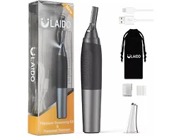 Eyebrow Trimmer Professional Precision Titanium Detail Trimmer for Sideburns, Neckline & Facial Detailing, with 3 Adjustable Sizes
