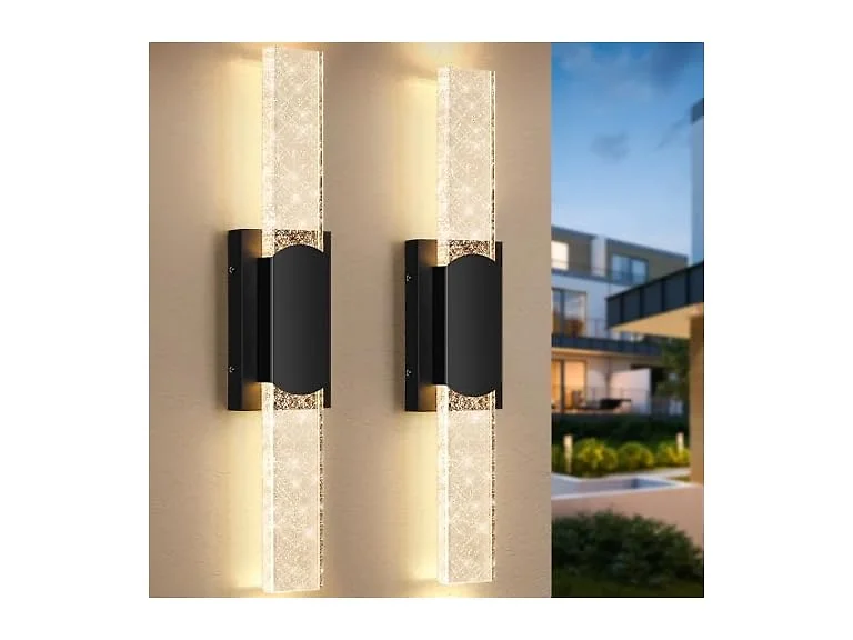24‘’ BesLowe Large Wall Light Crystal