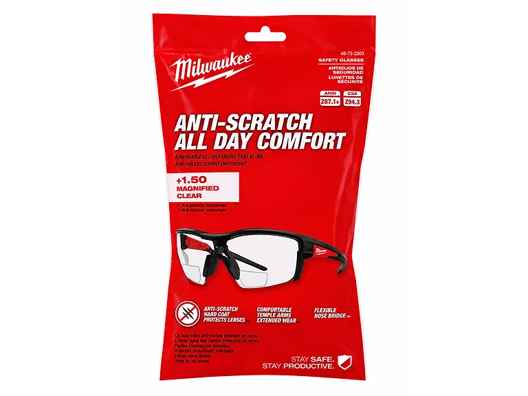 Milwaukee 1.50 MAG Safety Glasses
