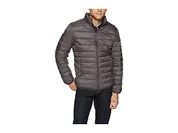 Amazon Essentials Men's Packable Lightweight Water-Resistant Puffer Jacket (Available in Big & Tall), Grey, 6X-Large Big Tall
