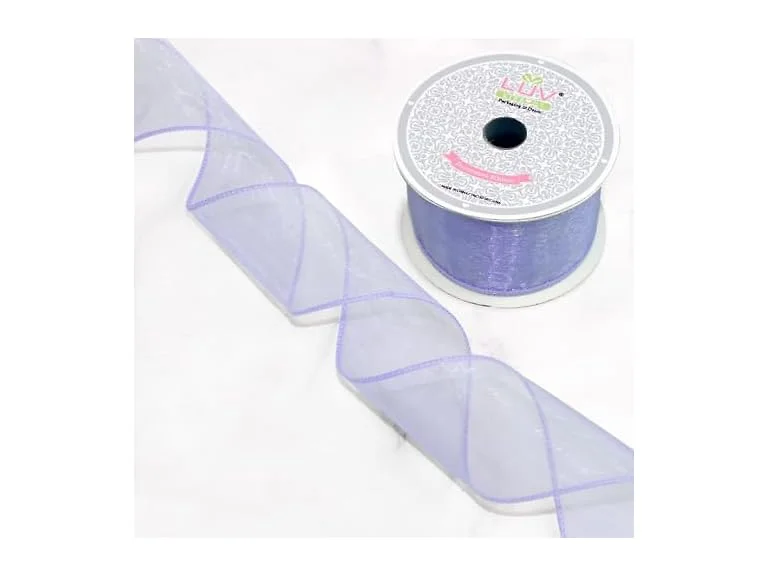 LUV RIBBONS Creative Ideas Wired 2.5 Inch Organza