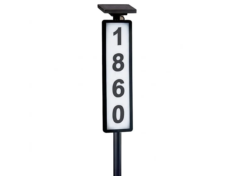 Solar Address Ground Sign