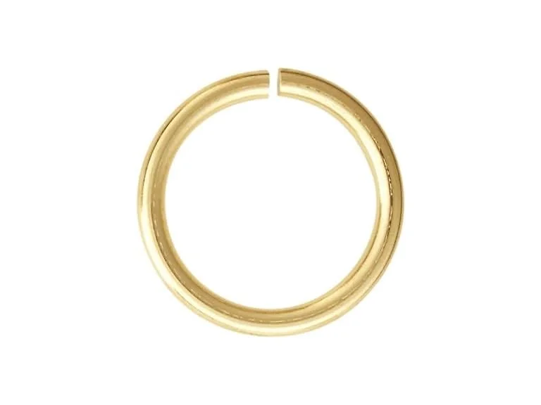 200pcs 18K Yellow Gold Plated 12mm Open