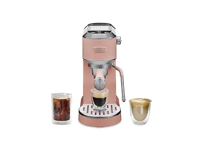 De'Longhi Dedica Duo Compact Espresso Machine Ros Pink
