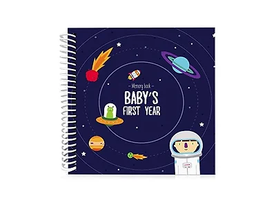 Astronaut First Year Baby Memory Book