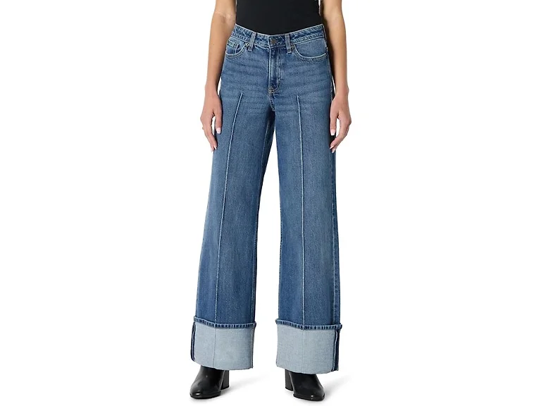 Amazon Essentials Women's Wide Leg Cuffed Jean