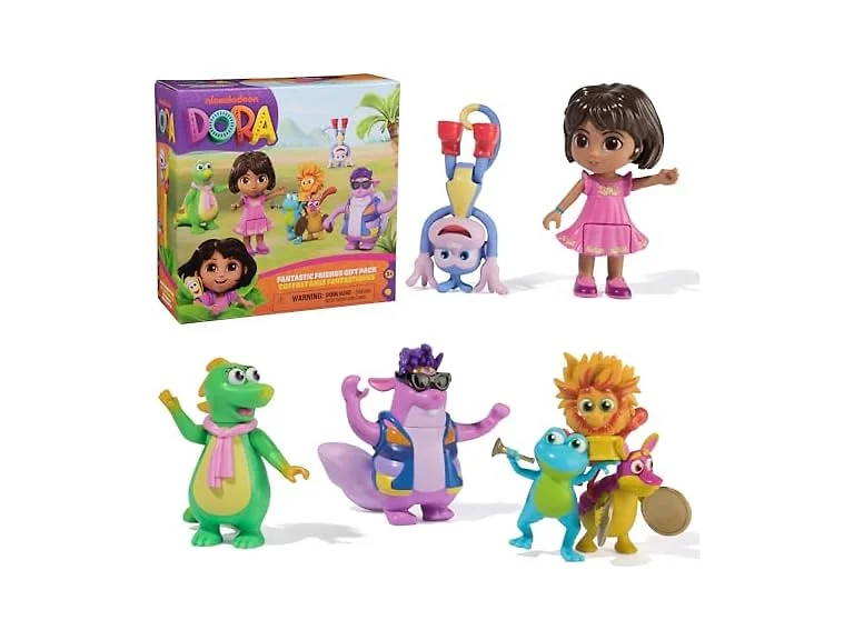 Dora Fantastic Friends Gift Pack, 5 Collectible Toy Action Figures