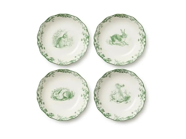 Le Jardin 8 Inch SOUP/CEREAL BOWLS SET OF 4