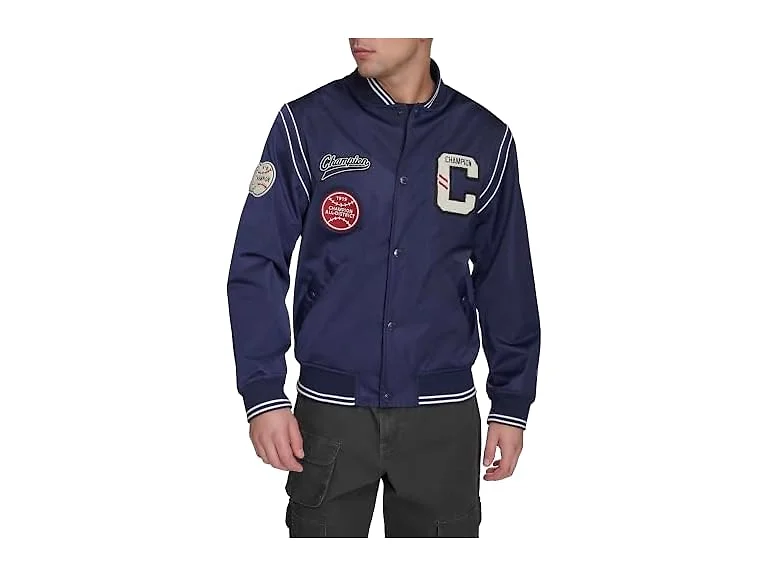 Champion Men Patch Varsity Bomber Jacket