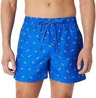 Amazon Essentials Men's 7" Quick-Dry Swim Trunk, Lightweight Breathable, Bright Blue Swordfish, Large