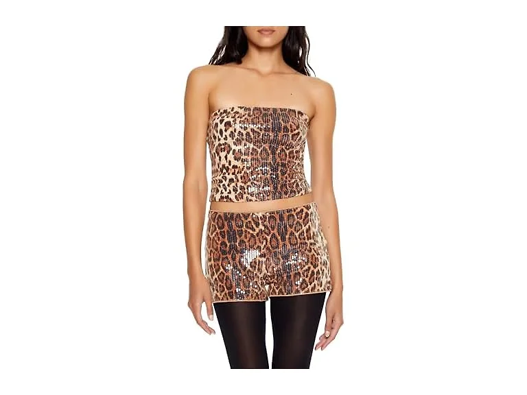 Forever 21 Women (M) Sequin Tube Top